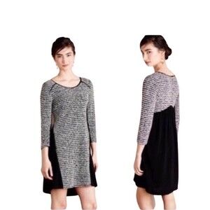 Anthropologie Maeve Boucle Knit Mini Dress Size M